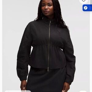 Lululemon Black Women's Lightweight nylon Zip-Up Jacket
